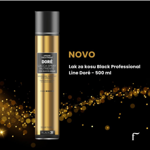 Black Professional DORE  Argan Oil Hairspray Лак за коса с арганово масло за силна фиксация, 500ml