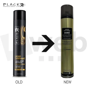 Black Professional DORE  Argan Oil Hairspray Лак за коса с арганово масло за силна фиксация, 500ml