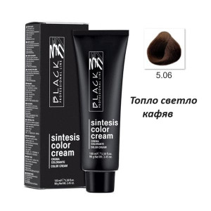 Black Professional Line Sintesis Color Cream  Перманентна професионална боя за коса  100ml боя + 250ml  оксидант  NATURAL * ASH * NATURAL GOLD