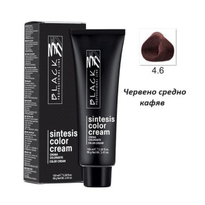 Black Professional Line Sintesis Color Cream Перманентна професионална боя за коса 100 ml боя + 250 ml оксидант   RED* VIOLET