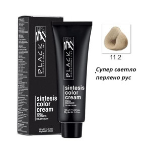 Black Professional Line Sintesis Color Cream Перманентна професионална боя за коса 100 ml боя + 250 ml оксидант  * Ultra Lighteners