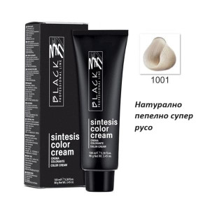 Black Professional Line Sintesis Color Cream Перманентна професионална боя за коса 100 ml боя + 250 ml оксидант  * Ultra Lighteners