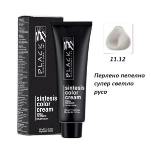 Black Professional Line Sintesis Color Cream Перманентна професионална боя за коса 100 ml боя + 250 ml оксидант  * Ultra Lighteners