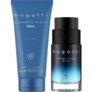 Bugatti  Set Dynamic Move Blue  Мъжки подаръчен комплект ( EDT -  100ml +  sh/gel/ -  200ml )