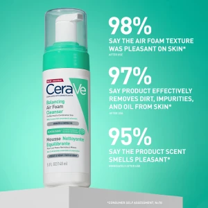 CeraVe Cleansers Balancing Air Foam Cleanser Почистваща пяна за нормална към смесена кожа, 148ml