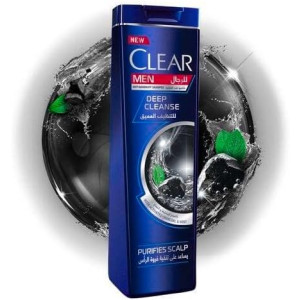 CLEAR Men's Anti Dandruff Shampoo Deep Clean Мъжки шампоан против пърхот за всеки тип коса, 360 ml