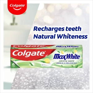 Colgate Max White Crystal White Паста за зъби с Хималайска сол и масло от лимон, 75ml