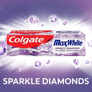 Colgate Max White Sparkle Diamonds Избелваща паста за зъби и предпазваща от кариес, 75ml