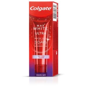 Colgate Max White Ultra Active Foam Избелваща паста за зъби, 50ml