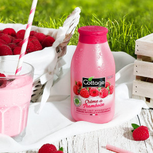 Cottage Shower Raspberry Cream 97% Natural Натурален ароматен крем Душ гел за тяло, 250ml