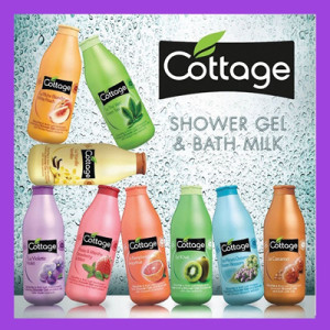 Cottage  Violette Овлажняващ душ гел и мляко за вана със захаросана виолетка,750ml