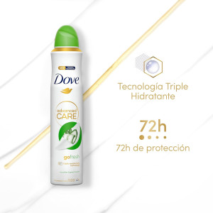 Dove Advanced Care Go Fresh Cucumber & Green Tea Дезодорант спрей против изпотяване за жени , 200ml