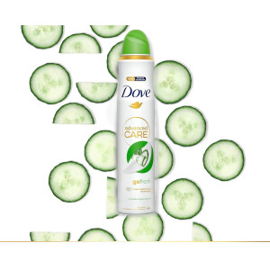 Dove Advanced Care Go Fresh Cucumber & Green Tea Дезодорант спрей против изпотяване за жени , 200ml