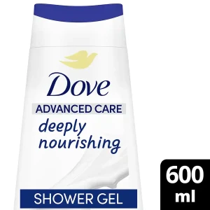 Dove Advanced Care Хидратиращ душ гел за нежно и дълбоко почистване на кожата с нежен аромат, 600ml