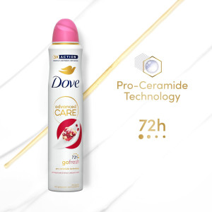 Dove Advanced Care Pomegranate & Lemon Дезодорант с аромат на нар и лимонова вербена, 200ml