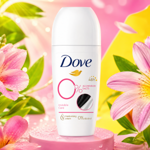 Dove Roll-on Invisible care 0% Aluminium , 0% Alcohol Ролон 0% невидима грижа без алуминий и алкохол , 50ml