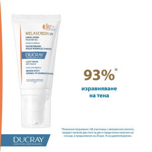Ducray Melascreen Protective Fluid Слънцезащитен флуид за лице против пигментация SPF50, 50ml