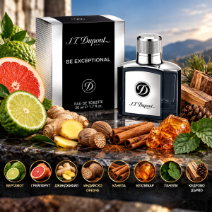 Dupont Be Exceptional  (EDT)  Мъжка  тоалетна вода - 50 ml