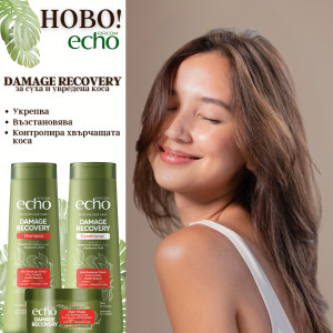 Echo Damage recovery Шампоан за суха и увредена коса , 400ml