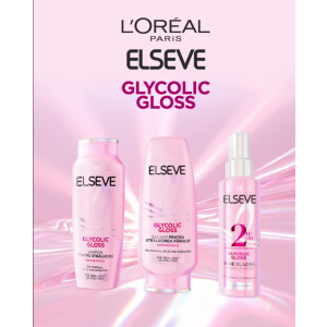 Elseve Glycolic Gloss Shine Glazing Leave-In Serum Серум за блясък с термозащита от серията , 150ml