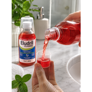 Eludril Classic Вода за уста за раздразнени венци в следствие на натрупване на зъбна плака, 2 x 200ml