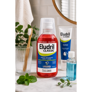 Eludril Classic Вода за уста за раздразнени венци в следствие на натрупване на зъбна плака, 500ml