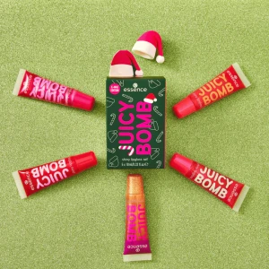 Essence Juicy Bomb Holly Jolly, Juicy 01 Подаръчен комплект гланцове за устни - 5 бройки