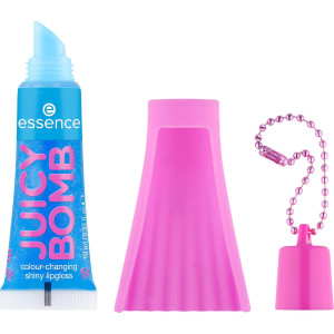 Essence Juicy Bomb Superman  Lip Gloss Гланц за устни, променящ цвета си, син, ефект,  веган, без парабени, 10ml