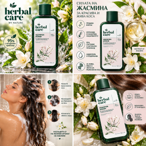 Farmona HERBAL CARE Jasmine shampoo Шампоан за хвърчаща, безжизнена и лишена от блясък коса с жасмин, 330ml