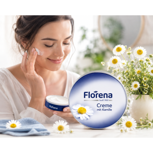 Florena Creme Kamille    Крем за лице с Лайка за лице, тяло и ръце ,  150 ml