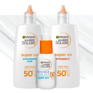 Garnier Ambre Solaire Hyaluronic Acid SPF50+ Слънцезащитен флуид с хиалуронова киселина, SPF50+, 40 ml