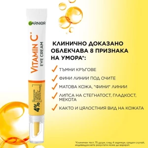 Garnier Vitamin C Eye Cream Озаряващ околоочен крем, 15ml