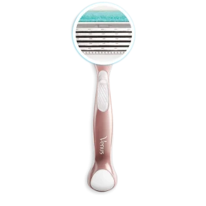 Gillette Venus 5 Deluxe Smooth Sensitive Дамска самобръсначка с 1 ръкохватка + 1 резервна глава