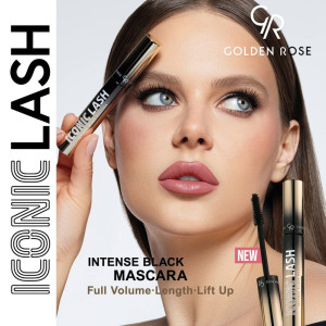 Golden Rose Iconic Lash Intensive Black Mascara  Спирала за очи за  обем, дължина и повдигане на миглите  (черна ) - 9 ml