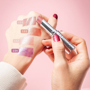 Golden Rose Mood Sparkle Bright Lipstick № 152 Peach Glam  Червило с перлени блестящи частици - 3,3 g