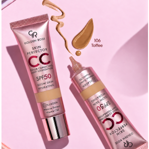Golden Rose Skin Perfector CC Light Foundation SPF 50  Лек коригиращ фон дьо тен за лице  - 30 ml