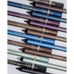Golden Rose Tattoo Gel Eyepencil No 107 Sparkle Navy  Гел молив за очи  (Блестящо тъмно синьо) -1,2 gr