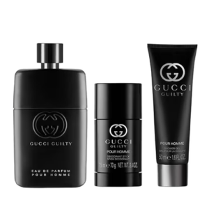 GUCCI   Guilty  Pour Homme  Set ( 90 ml EDP + 50 ml Shower gel + 75 ml  Deo Stick )  Мъжки подаръчен комплект