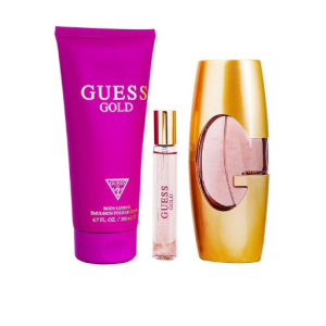 Guess Gold  Women Set ( EDP 75 ml + EDP 15 ml + Body lotion 200 ml)  Дамски подаръчен комплект