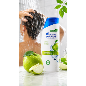 Head&Shoulders Apple Fresh Шампоанът против пърхот с аромат на зелена ябълка, 200ml