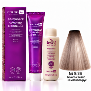 ING Professioal  Permanent Coloring Cream   Перманентна професионална боя за коса  100 ml боя + 150 ml  оксидант  * Ash colors