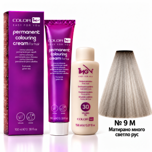 ING Professioal  Permanent Coloring Cream   Перманентна професионална боя за коса  100 ml боя + 150 ml  оксидант  * Ash colors