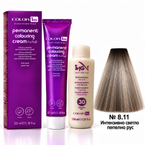 ING Professioal  Permanent Coloring Cream   Перманентна професионална боя за коса  100 ml боя + 150 ml  оксидант  * Ash colors