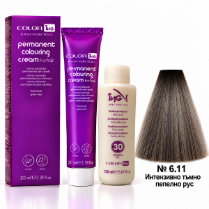 ING Professioal  Permanent Coloring Cream   Перманентна професионална боя за коса  100 ml боя + 150 ml  оксидант  * Ash colors