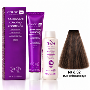ING Professioal  Permanent Coloring Cream   Перманентна професионална боя за коса  100 ml боя + 150 ml  оксидант  * Gold and Beige colors