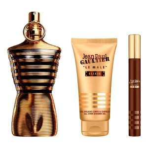 Jean Paul Gaultier Le Male Elixir Set ( 125 ml EDP + 75 ml Shower gel + 10 ml EDP )  Мъжки подаръчен комплект