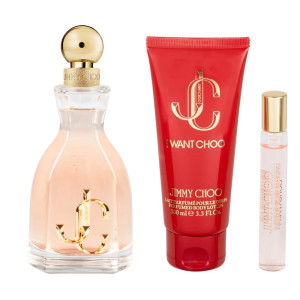 Jimmy Choo I Want Choo Set (EDP 100 ml + EDP 7.5 ml + Body Lotion 100 ml)  Дамски подаръчен комплект