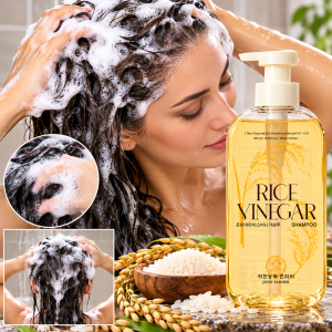 John Farmer Rice Vinegar  Киселинен шампоан с Оризов оцет за фина склона към накъдряне и накъсване коса, 500ml