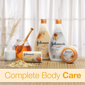 Johnson's Comfortyng body wash with yogurt, honey&oats Душ гел с йогурт, овес и мед, 400ml