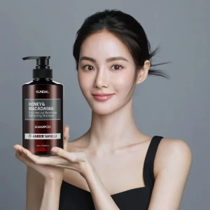 KUNDAL Honey & Macadamia Amber Vanilla Натурален шампоан за суха и увредена коса, 500ml